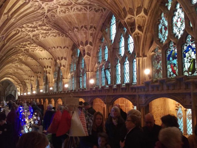 Carols on the Hour and Christmas Market at Gloucester Cathedral