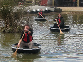 Coracle fun at WWT Slimbridge